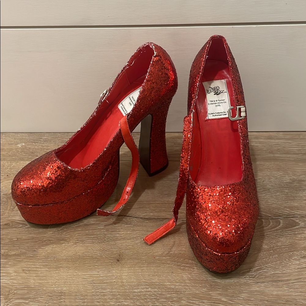 Dorthy Red Glitter Heels